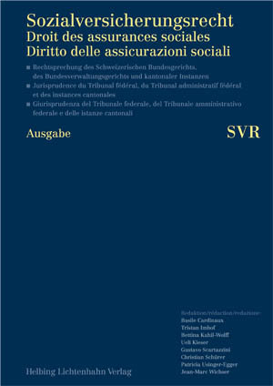 Sozialversicherungsrecht - Rechtsprechung 1/2011