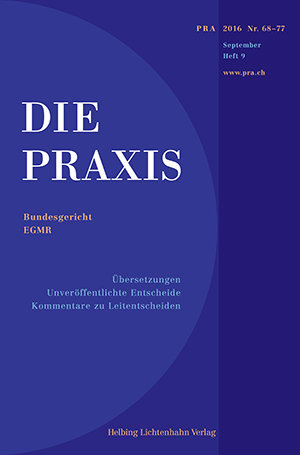 Die Praxis 9/2016