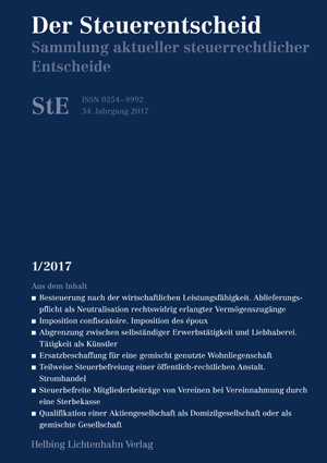 Der Steuerentscheid 1/2017