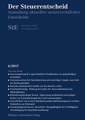 Der Steuerentscheid 6/2017