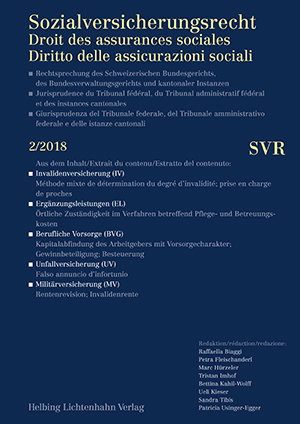 Sozialversicherungsrecht - Rechtsprechung 2/2018