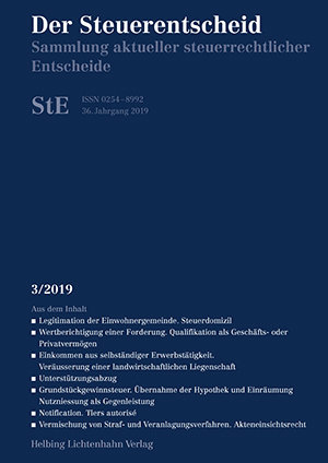 Der Steuerentscheid 3/2019