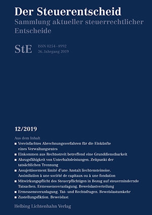 Der Steuerentscheid 12/2019