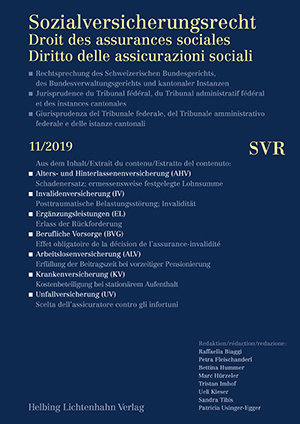 Sozialversicherungsrecht - Rechtsprechung 11/2019