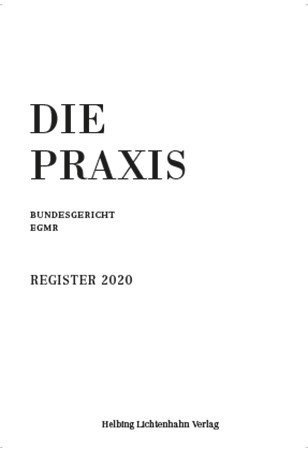 Die Praxis Register 2020