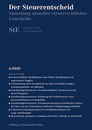 Der Steuerentscheid 6/2020