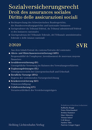 Sozialversicherungsrecht - Rechtsprechung 2/2020