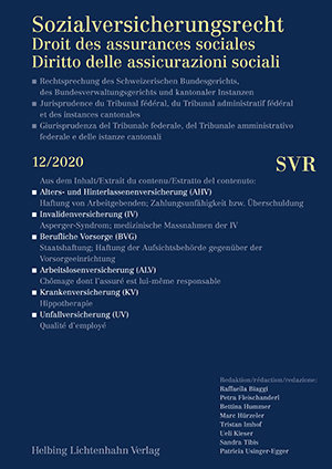 Sozialversicherungsrecht - Rechtsprechung 12/2020