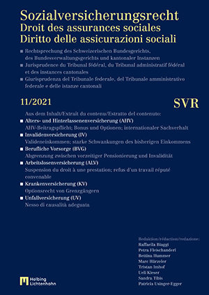 Sozialversicherungsrecht - Rechtsprechung 11/2021