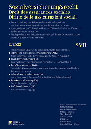 Sozialversicherungsrecht - Rechtsprechung 2/2022