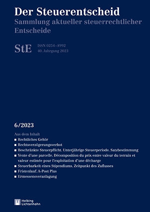 Der Steuerentscheid 6/2023