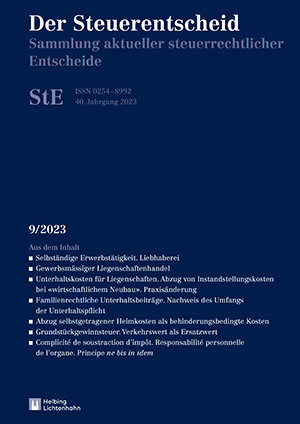 Der Steuerentscheid 9/2023