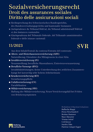 Sozialversicherungsrecht - Rechtsprechung 11/2023