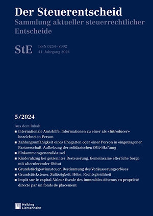 Der Steuerentscheid 5/2024