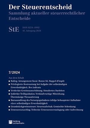 Der Steuerentscheid 7/2024