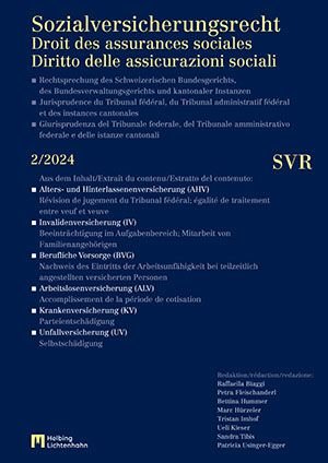 Sozialversicherungsrecht - Rechtsprechung 2/2024