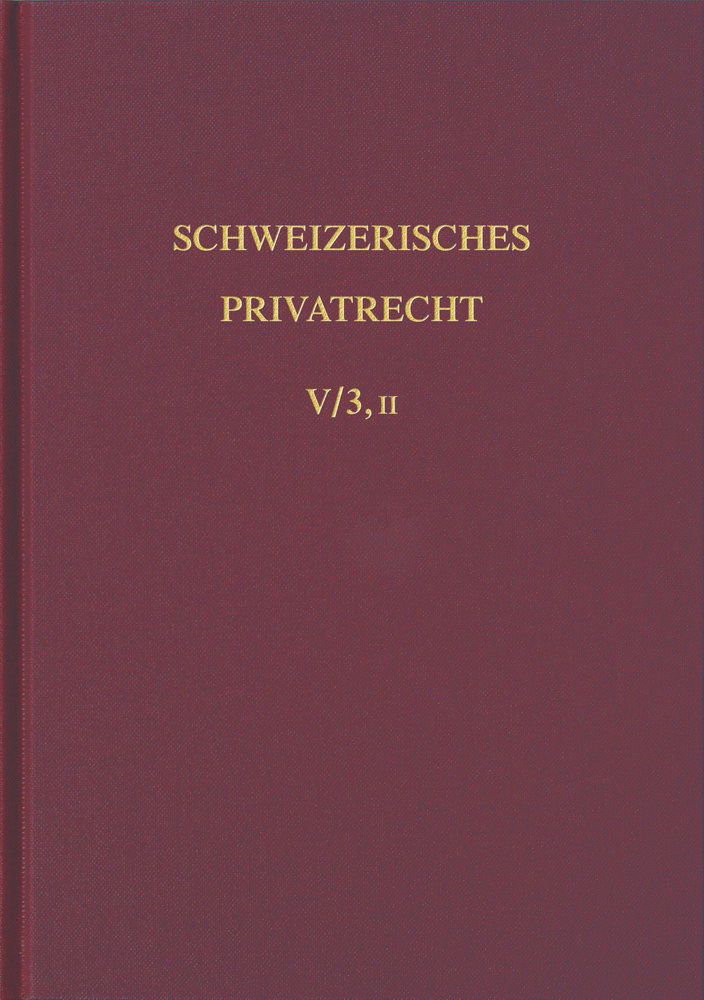 Bd. V/3, II: Das Grundbuch - Zweite Abteilung