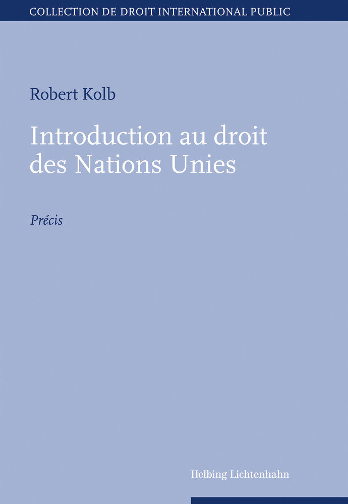 Introduction au droit des Nations Unies