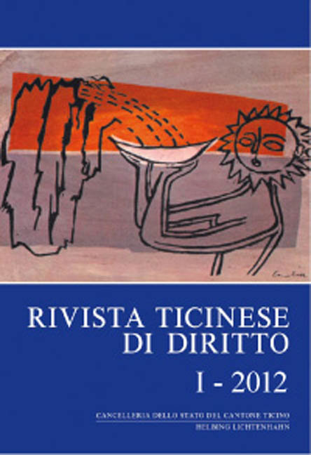 Rivista ticinese di diritto, I-2012