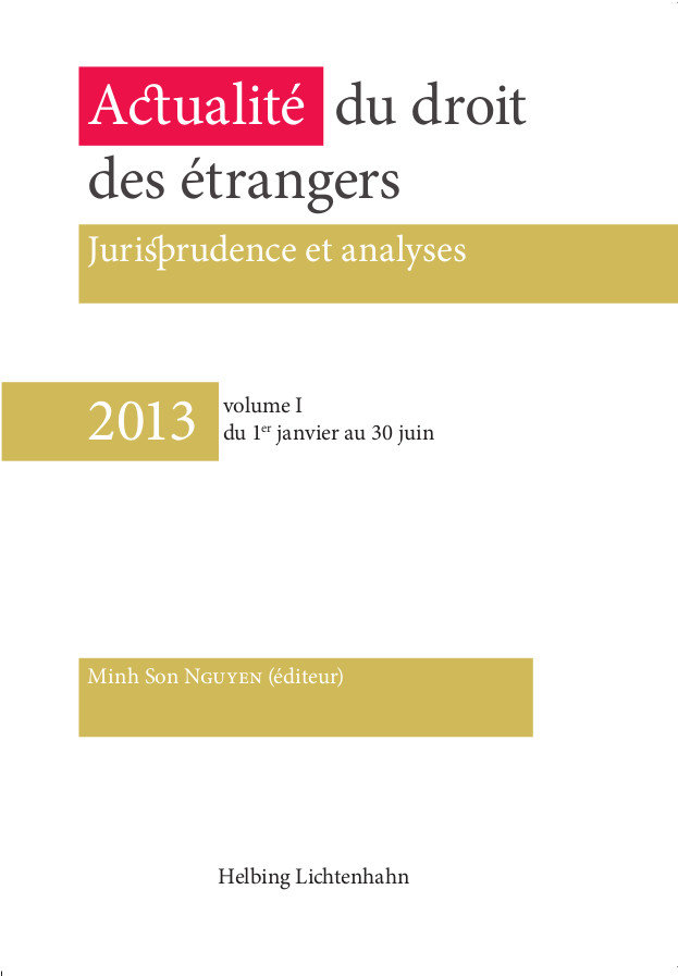 Actualité du droit des étrangers - Jurisprudence et analyses