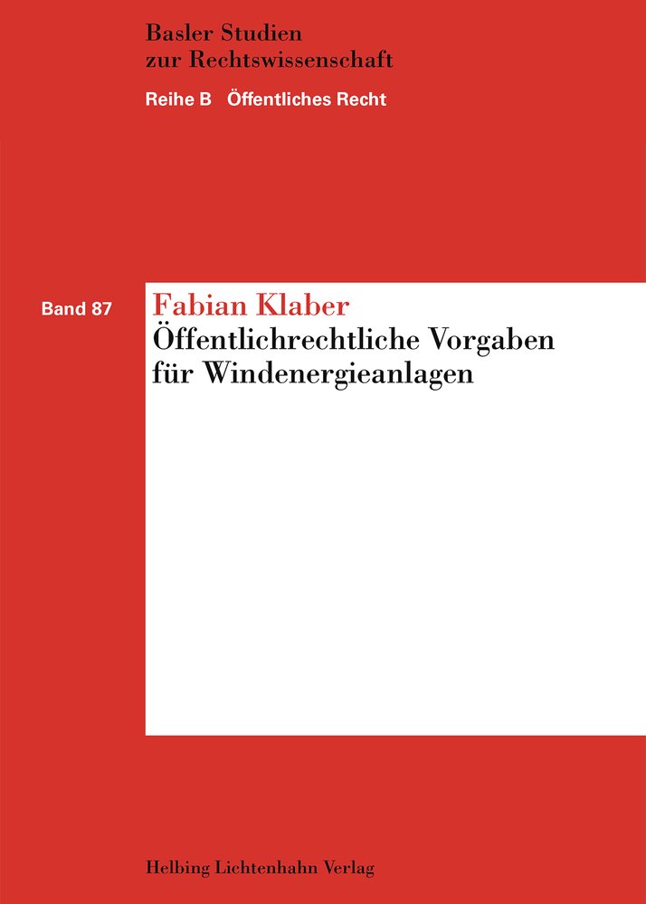 Öffentlichrechtliche Vorgaben für Windenergieanlagen