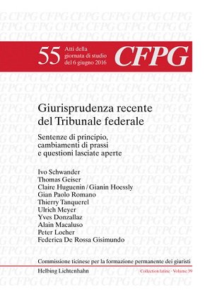 Giurisprudenza recente del Tribunale federale