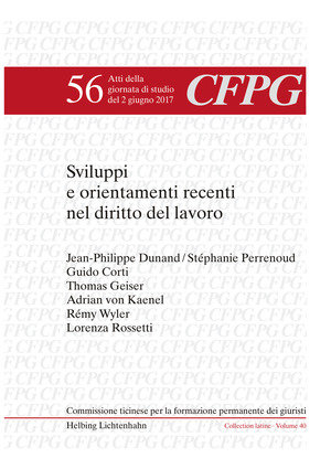 Sviluppi e orientamenti recenti nel diritto del lavoro