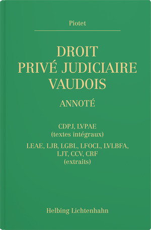 Droit privé judiciaire vaudois annoté