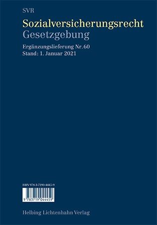 Sozialversicherungsrecht - Gesetzgebung EL 60