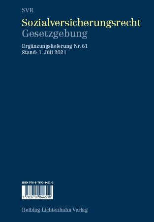 Sozialversicherungsrecht - Gesetzgebung EL 61