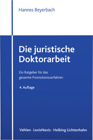 Die juristische Doktorarbeit