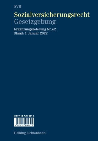 Sozialversicherungsrecht - Gesetzgebung EL 62