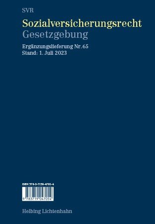 Sozialversicherungsrecht - Gesetzgebung EL 65