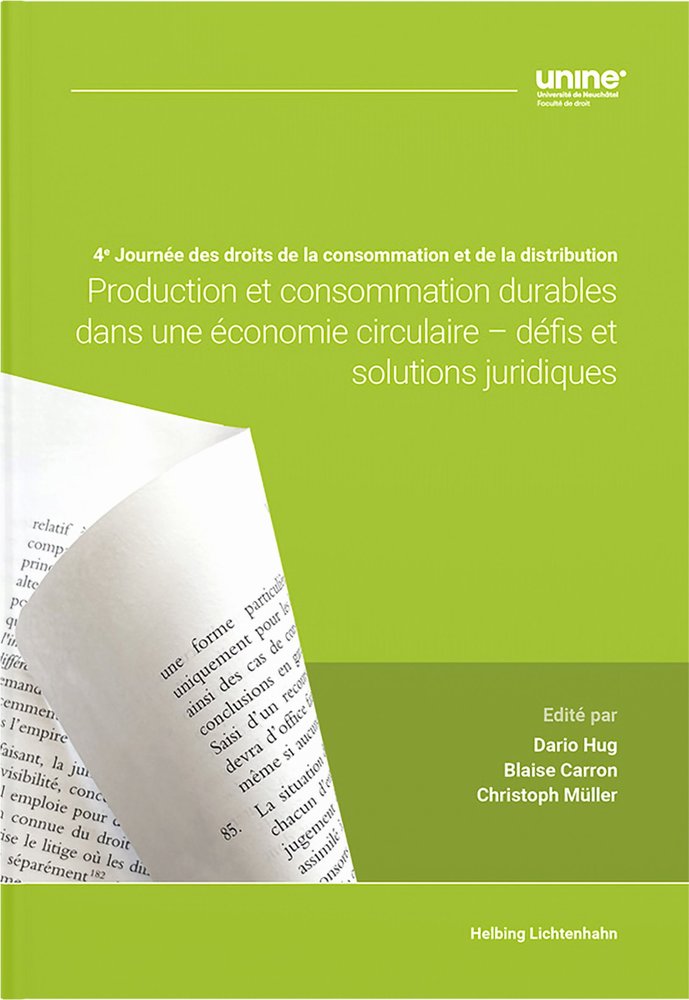 Production et consommation durables dans une économie circulaire - défis et solutions juridiques