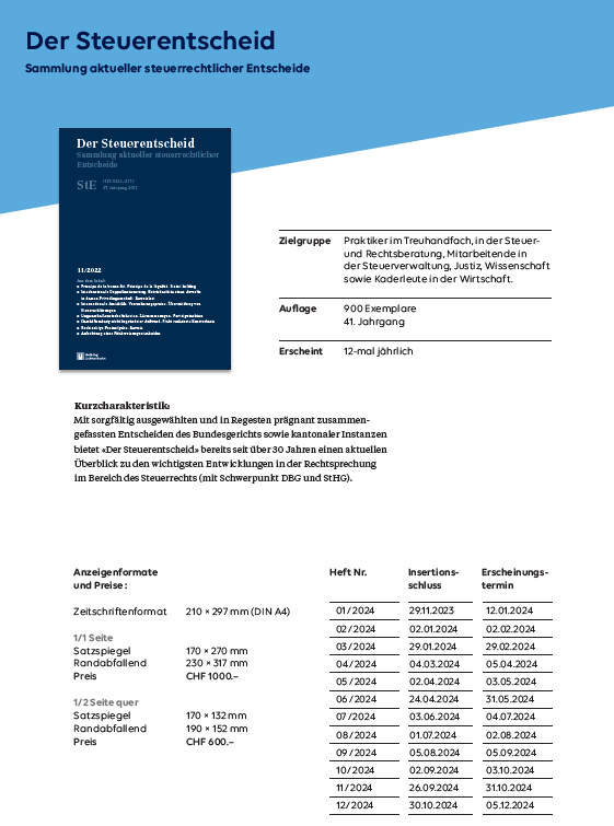 Mediadaten StE 2024